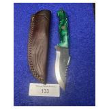 8' Damascus Fishing Knife w/ Sheath