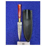 8.5' Handcrafted Damascus Steel Dagger w/ Sheath