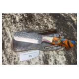 8.5' Handcrafted Bull Cutter Knife w/ Sheath