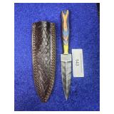 8.5' Full Tang Throwing Dagger w/ Sheath