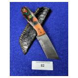 8' Handcrafted Bull Cutter Knife w/ Sheath