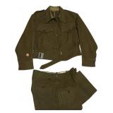WWII O.D.W.A. US Made British Battle Dress Uniform