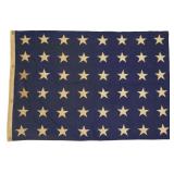 WWI-WWII 48 Star Navy Jack Wool Flag