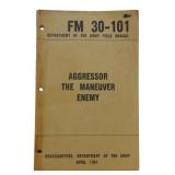 1961 Aggressor The Maneuver Enemy Manual FM30-101