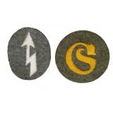 2 WWII German Sleeve Rates