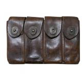 Korean War Pick Up NKPA/Chicom Leather Mag Pouch