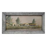France 1945 Camp St. Chamas Framed Painting