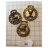 3 VTG Brass Deco Trinkets