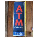 Flanged Metal ATM Sign