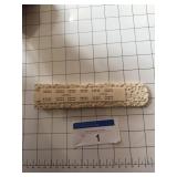 Finely Carved Antique Cribbage Board