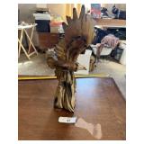 Hand Carved Wooden Eagle