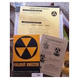 Nuclear Fallout Original Sticker SHELTER