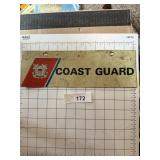Metal Coast Guard Vintage Sign