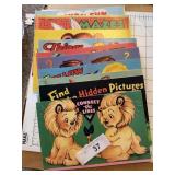 VTG Coloring Puzzle Books Childrens