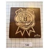 4 Wooden Jim Beam Drink Holders