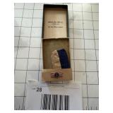 Sterling Silver Production Pin w Name, Box