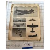 Rare VTG Aircraft Recognition Workbook