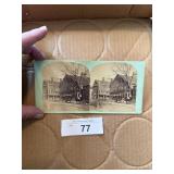 JM Parkhurst Early Photographer Stereo Card