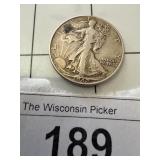 1942 Walking Half Dollar Silver Coin