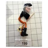Vintage Pipe Cleaner Halloween Witch