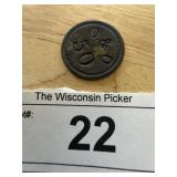 O and ) 50 Antique Token