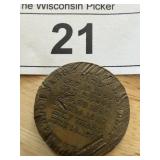Multi Date 1800s Token Mini Medallion