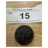 2/6 Double Sided Antique Token