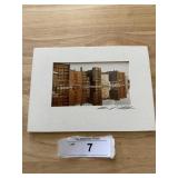 1970s City Scene Photograph Signed