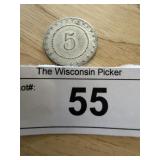 HIS Vintage 5 Token Coin
