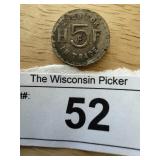 HF Double Sided 5 Cent Trade Token