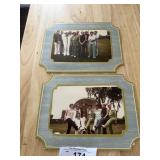 2 Retro Framed Photos GROOVY Clothes