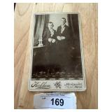 2 Boys in Mourning Cabinet Card