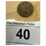 EER 10 6B Antique Token