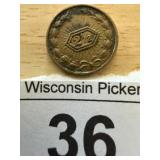 2 1/2 Trade Token Double Sided Wreaths