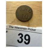BMC 10 Antique Trade Token