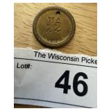 No 22 Copper Antique Token