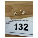14KT 12GF Pearl Earrings