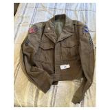 WW2 Ike Jacket w Bullion USSTAF Patch Europe