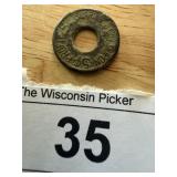 5 Cent Trade Token Needs Cleaning
