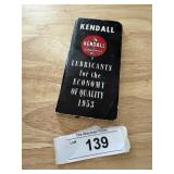 1953 Kendall Diary Gas Oil