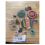 Lot of VTG Pins Buttons Advertising Plus