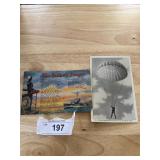 2 WW2 Postcards Paratrooper Sailors Prayer