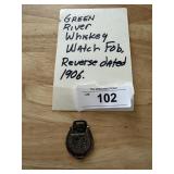 Childs Green River Whiskey Watch Fob