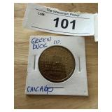 Green Duck 50th Year Medallion Token