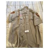VTG Light Brown Security Guard Shirt