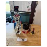 Lot of 3 Royal Guard Pieces Cup Decanter Metal Fig