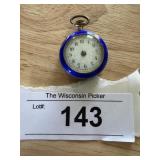 Antique Alleman Swiss Enameled Pocket Watch