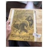Large Antique Thanksgiving Print 1889