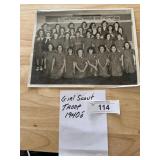 1940s Girl Scout Troop Photo