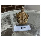 VTG Crown Perfume Container
